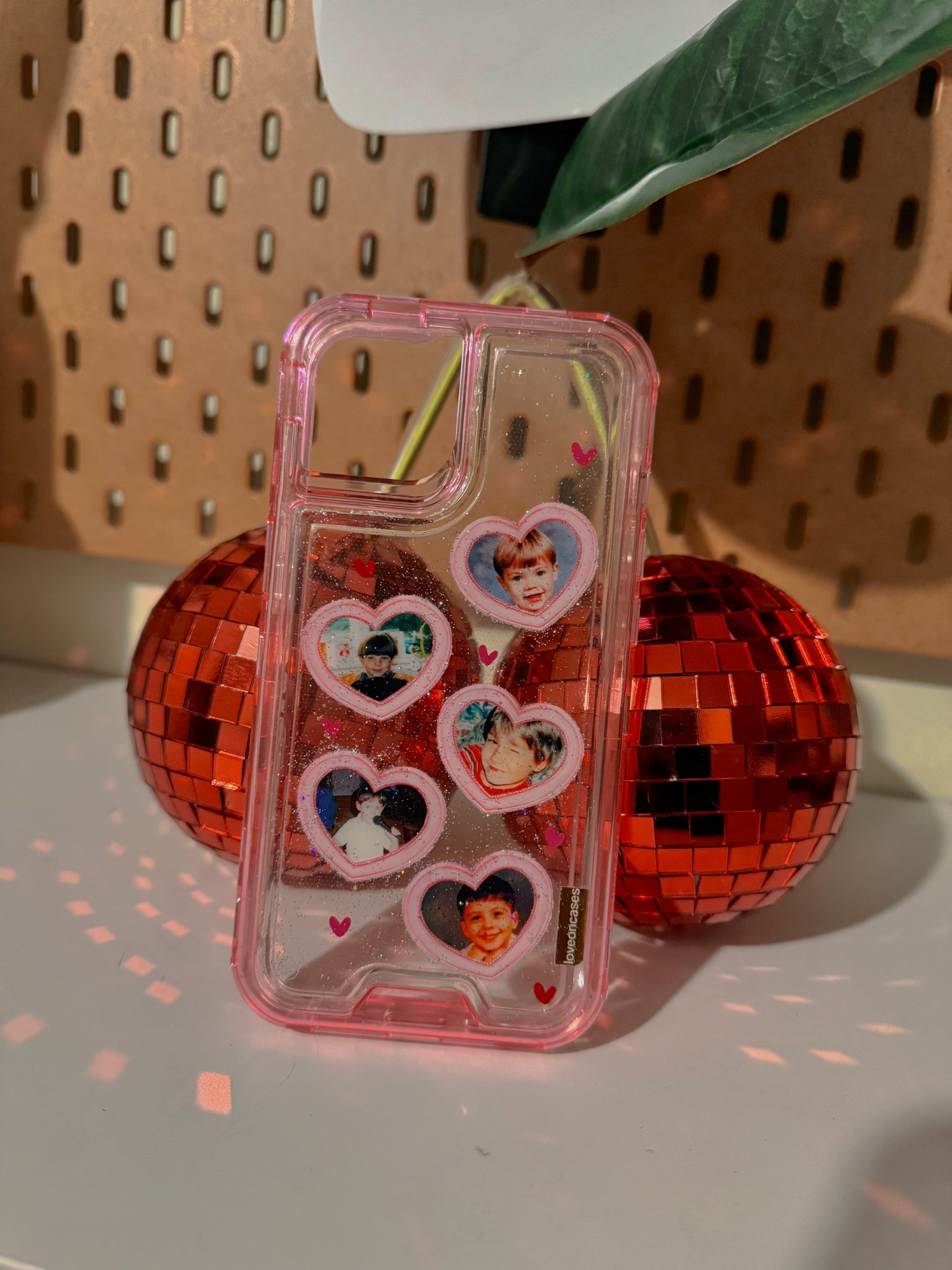Funda uso rudo 1D corazones