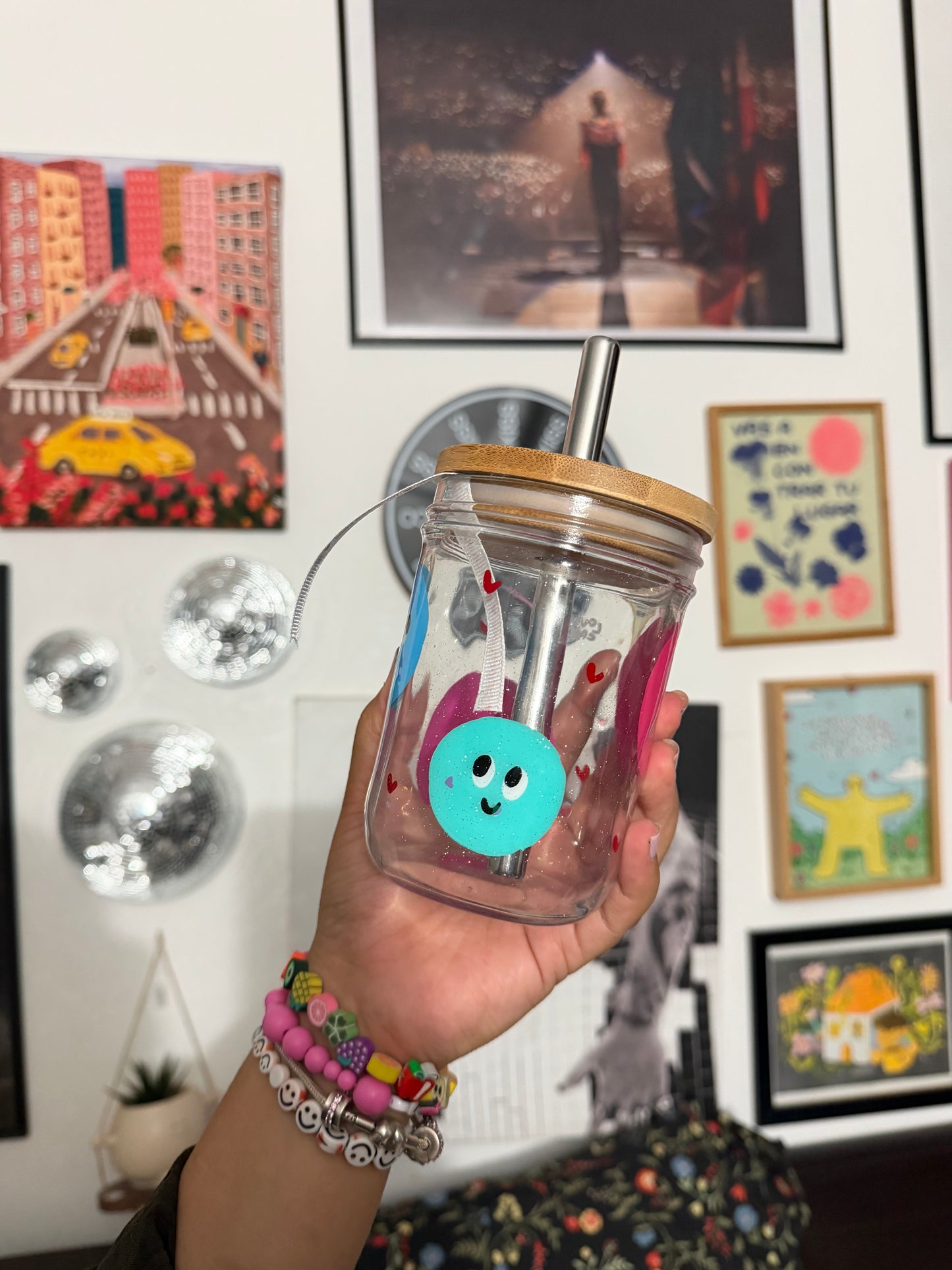 Vaso caritas vidrio (Envío inmediato)
